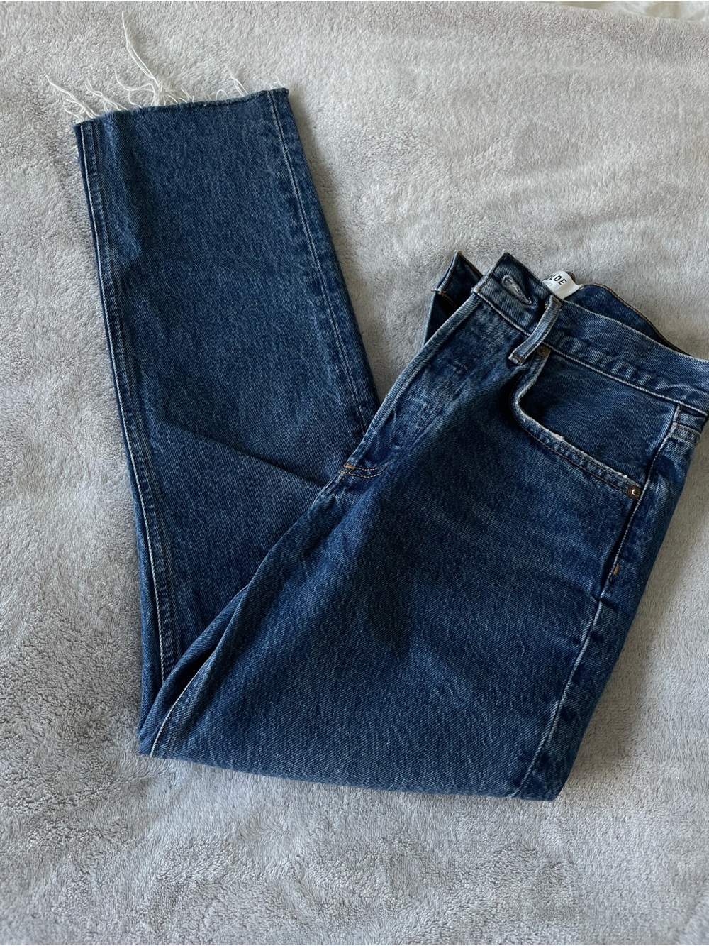 Agolde Women's Indigo Straight Jeans
